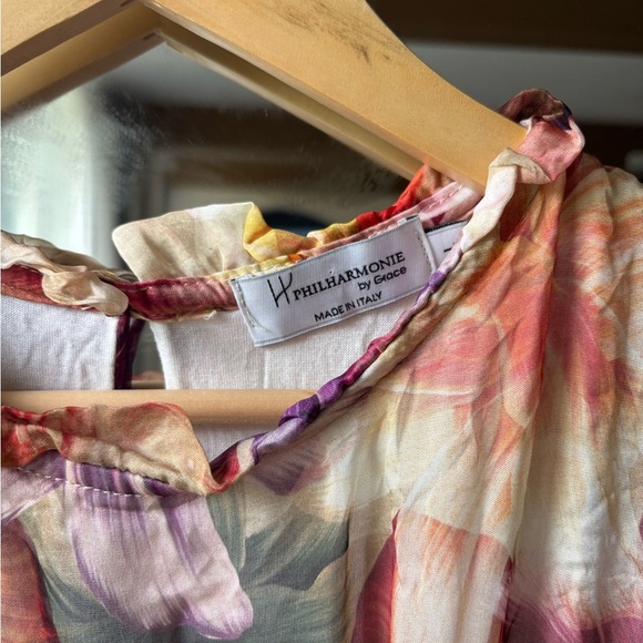 PHILHARMONIE BY GRACE| Italian silk blend dress | size large - Picture 5 of 7